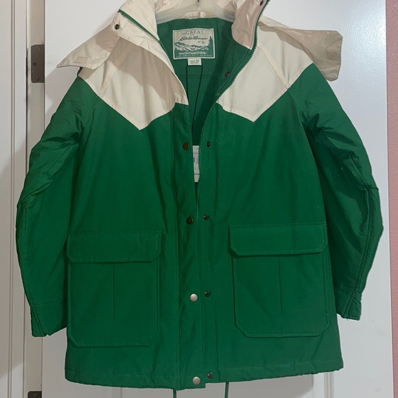 The Great. + Eddie Bauer Women’s The Hooded Parka Safari Green size XS NWT - Picture 4 of 11